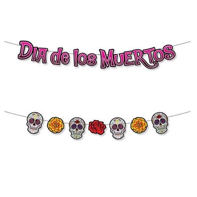 Dia De Los Muertos Streamer Set 7.5" x 5' 6"