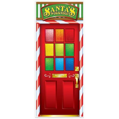 Santa's Workshop Door Cover