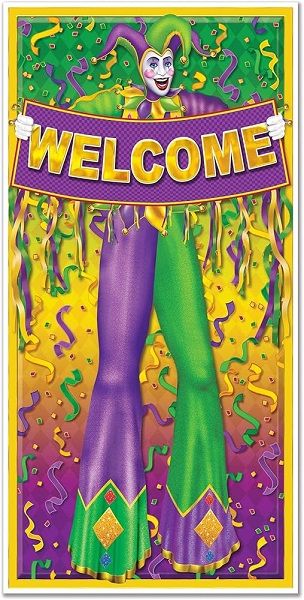 Mardi Gras Door Cover