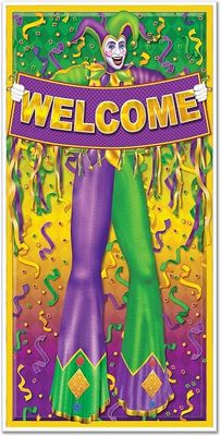Mardi Gras Door Cover