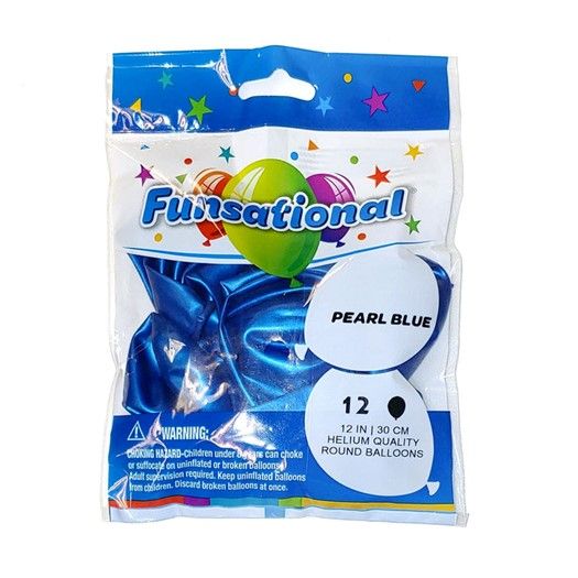 Funsational Pearl Blue 12&quot; - , Count: 12 Ct