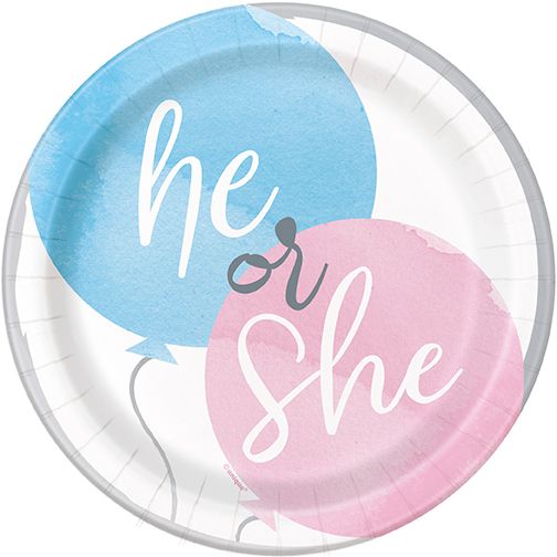 Gender Reveal Party - 7&quot; Plates 8ct