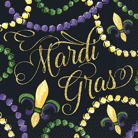 Mardi Gras - Luncheon Napkins 16ct