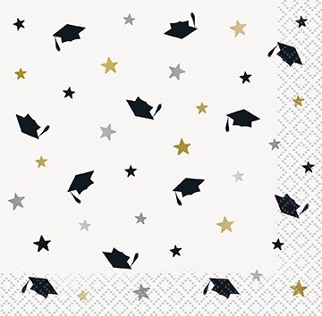 Stars &amp; Caps - Beverage Napkins 16ct
