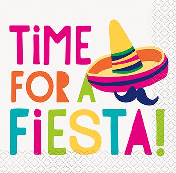 Time For Fiesta - Beverage Napkins 16ct