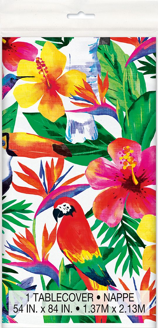 Palm Tropical Luau - Tablecover 54&quot;X84&quot;