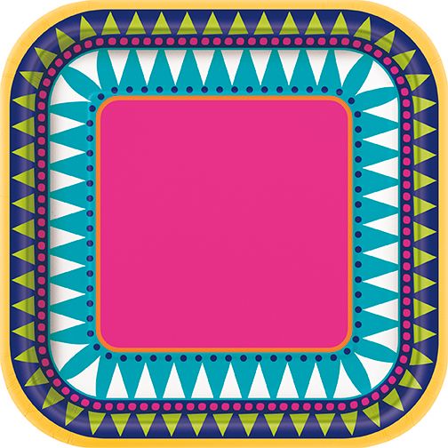 Boho Fiesta - 7&quot; Dessert Plates  10ct