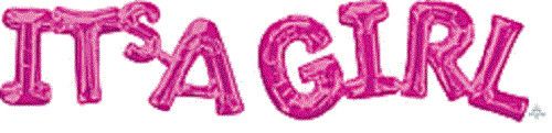 It&#39;s A Girl Pink - Phrase Airfill