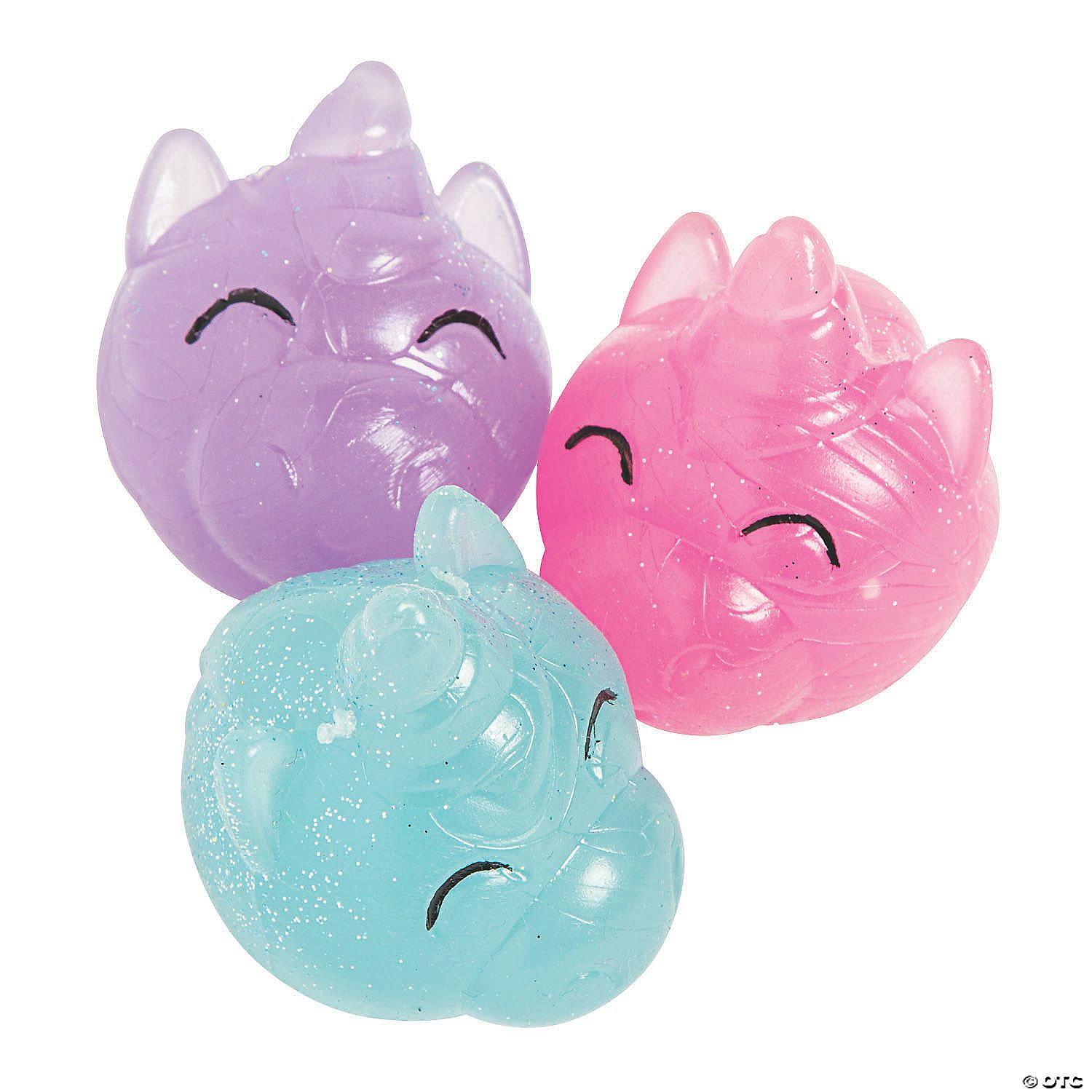 Unicorn Bouncing Ball 1 3/4&quot; - 12 Ct Poly Bag