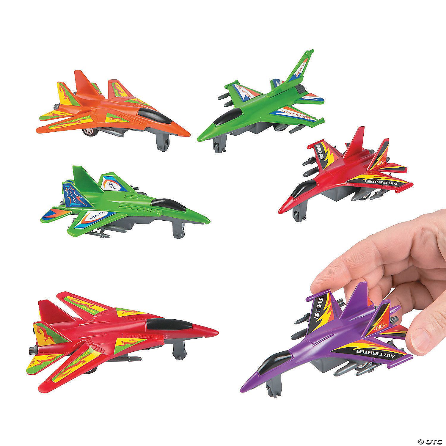 Jet Fighter Pull Back 6 Ct Poly Bag Header - 6 Ct Box