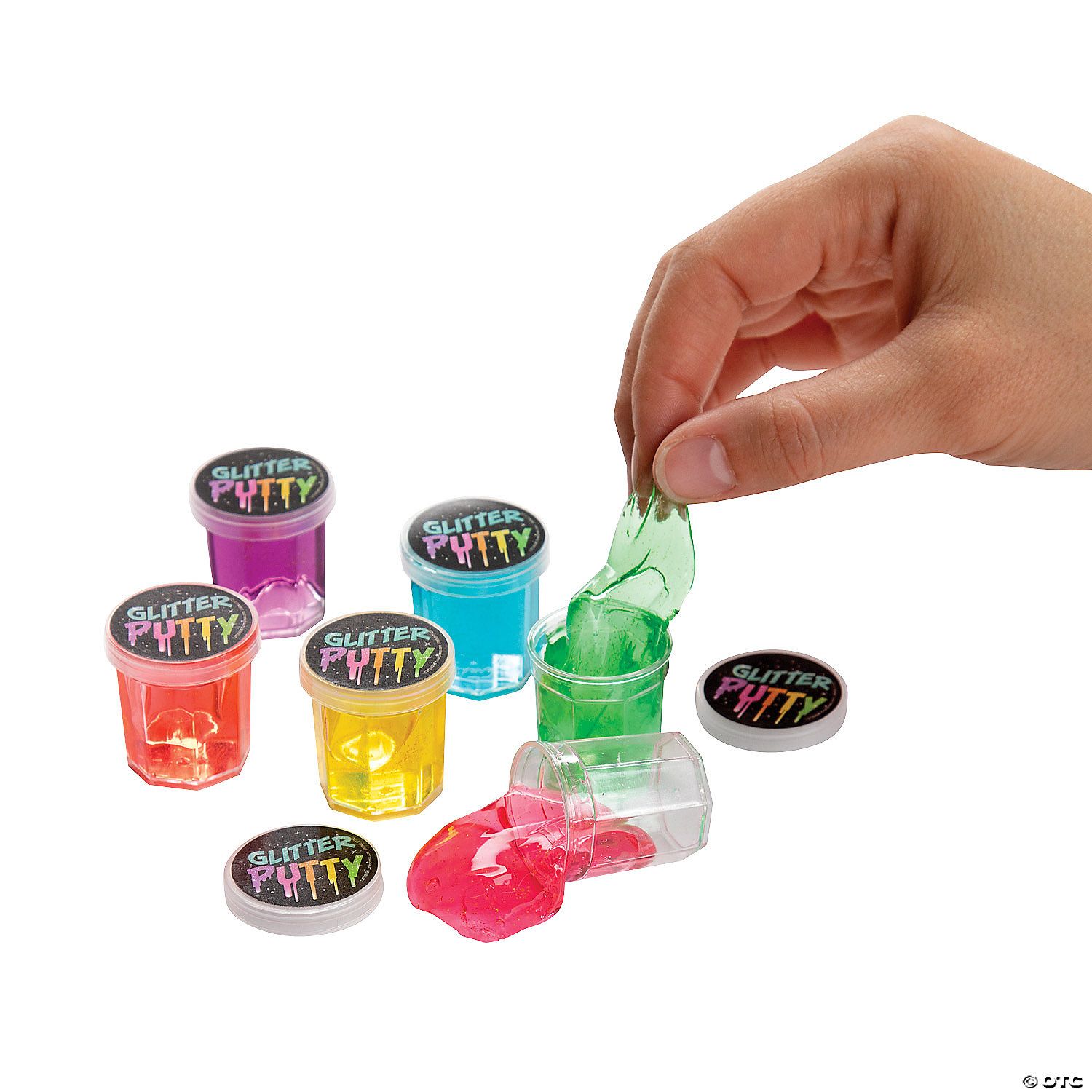Mini Glitter Putty 8 Ct Poly Bag Header - 6 Ct Box
