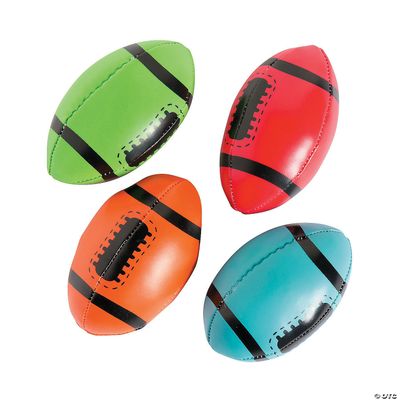 Foam Footballs 4 Ct Poly Bag Header - 6 Ct Box