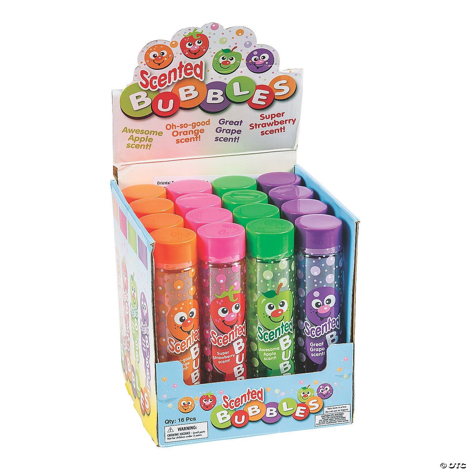 Scented Bubble Bottles 8 oz - 16 Ct Box