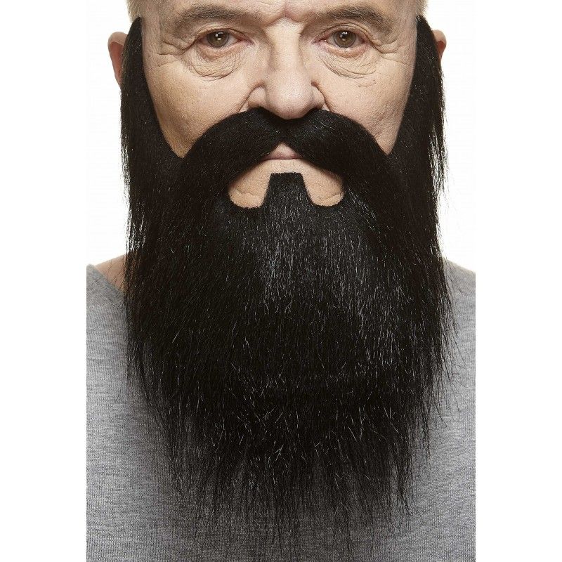 Long  Full Beard, Color: Black