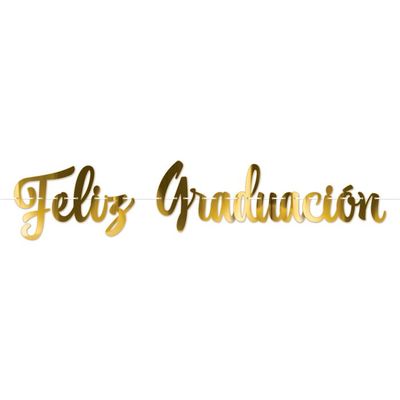 Feliz Graduation Streamer 11&quot; x 4&#39; 3&quot;