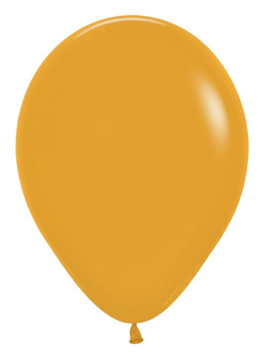 Deluxe Mustard 11&quot; Latex - 100 Ct Bag
