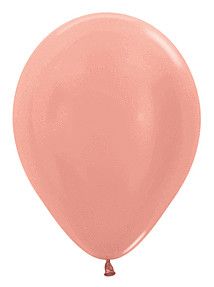 Metallic Rose Gold 11&quot; Latex - 100 Ct Bag