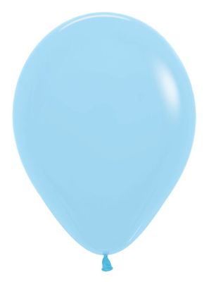 Pastel Matte Blue 11&quot; Latex - 100 Ct Bag