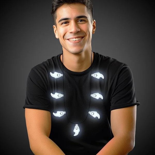 Halloween LED Necklace - Ghost