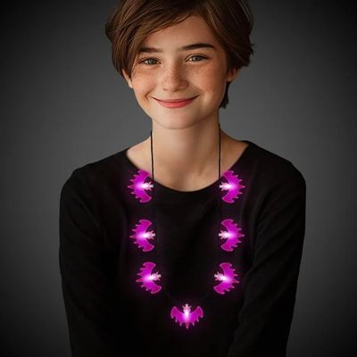 Halloween LED Necklace - Bats