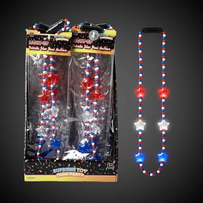 Patriotic LED Necklace - Stars