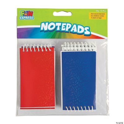 Note Pads 12 Ct Poly Bag Header - Single