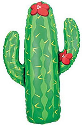 Cactus - 41&quot; Helium Filled Foil Balloon, Ribbon