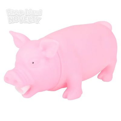 Pink Snorting Pig 8&quot; - 12 Ct Poly Bag