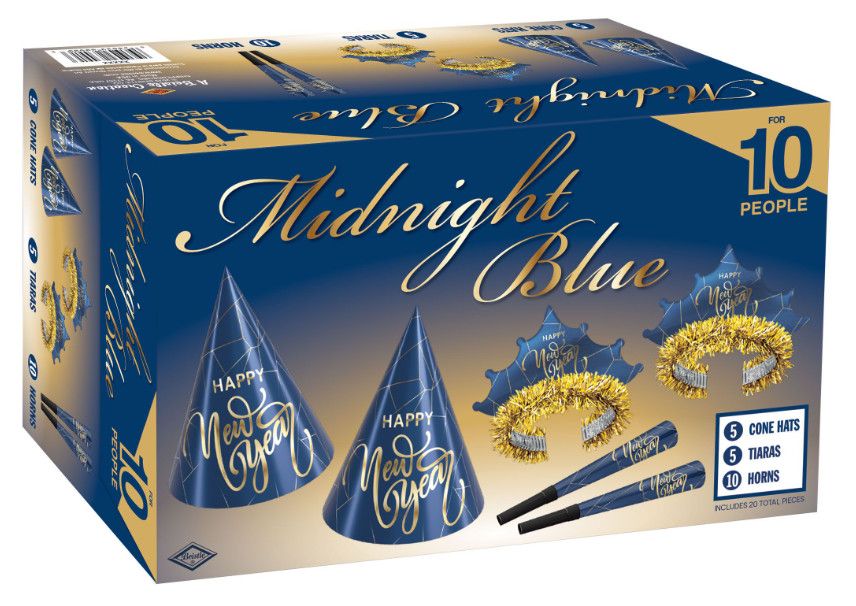 New Years Midnight Blue Assortment for 10
