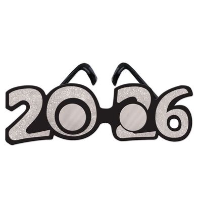 2026 Silver Glittered Plastic Eyeglasses