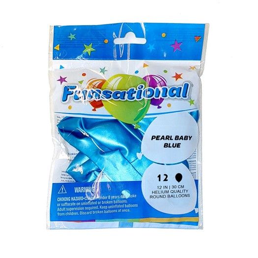 Funsational Pearl Baby Blue 12&quot; - , Count: 12 Ct