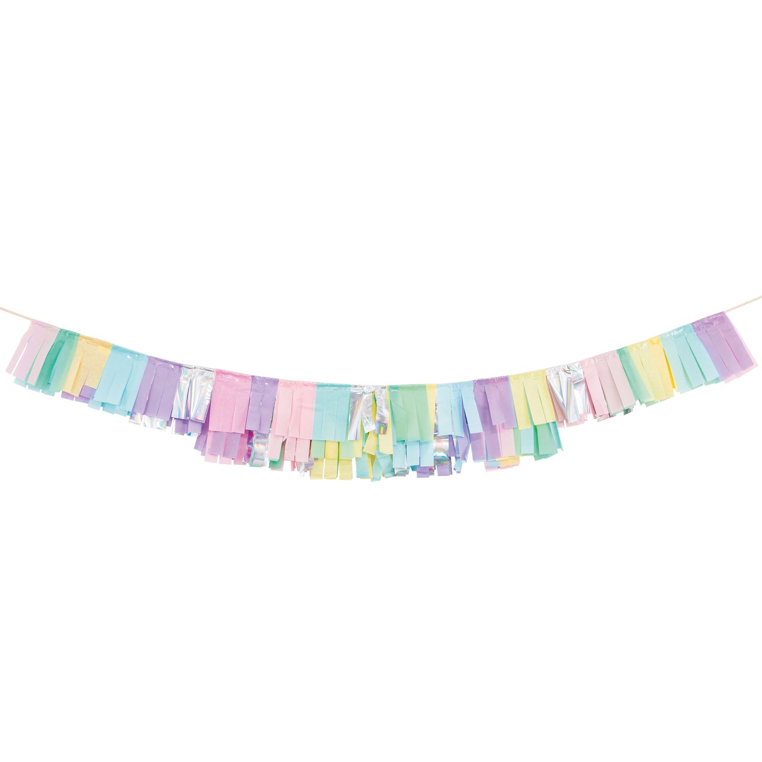 Pastel Tissue Fringe Garland