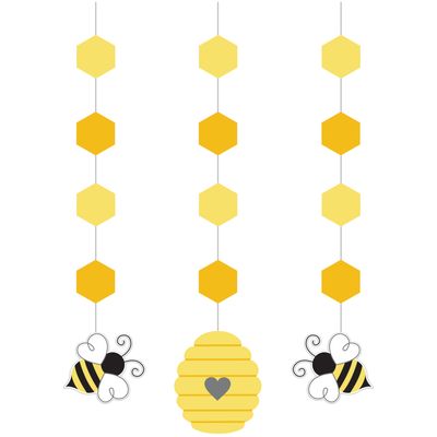 Bumblebee Baby - Hanging Cutouts 3ct