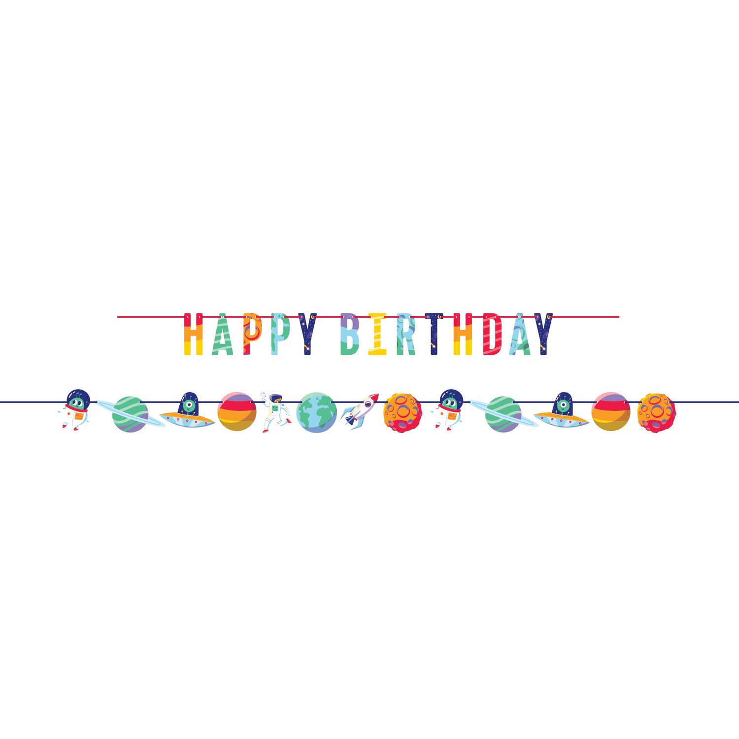 Space Adventures - Shaped Ribbon Banner 2ct