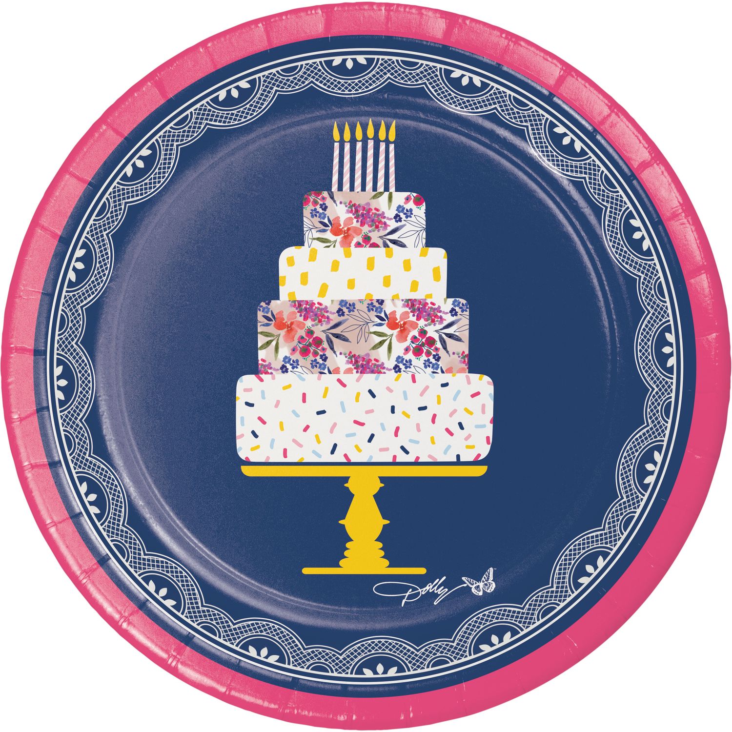 Celebrate Floral - 7&quot; Dessert Plate 8ct