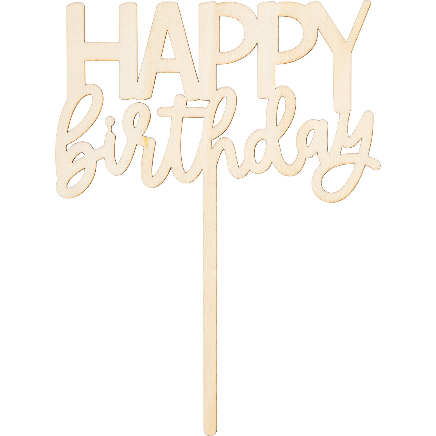 World Adventure - Cake Topper, Wood