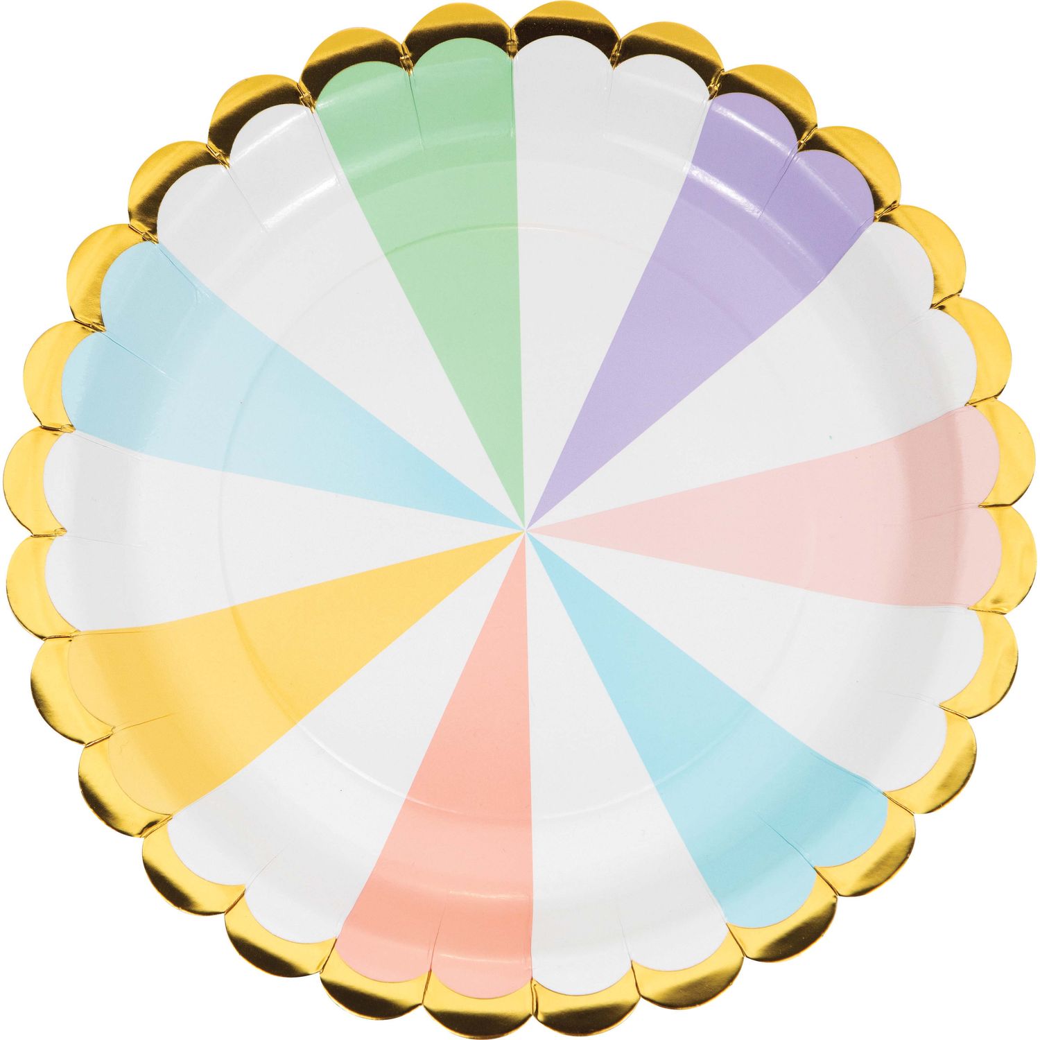 Pastel Celebrations - Scalloped 10&quot; Dinner Plate 8ct