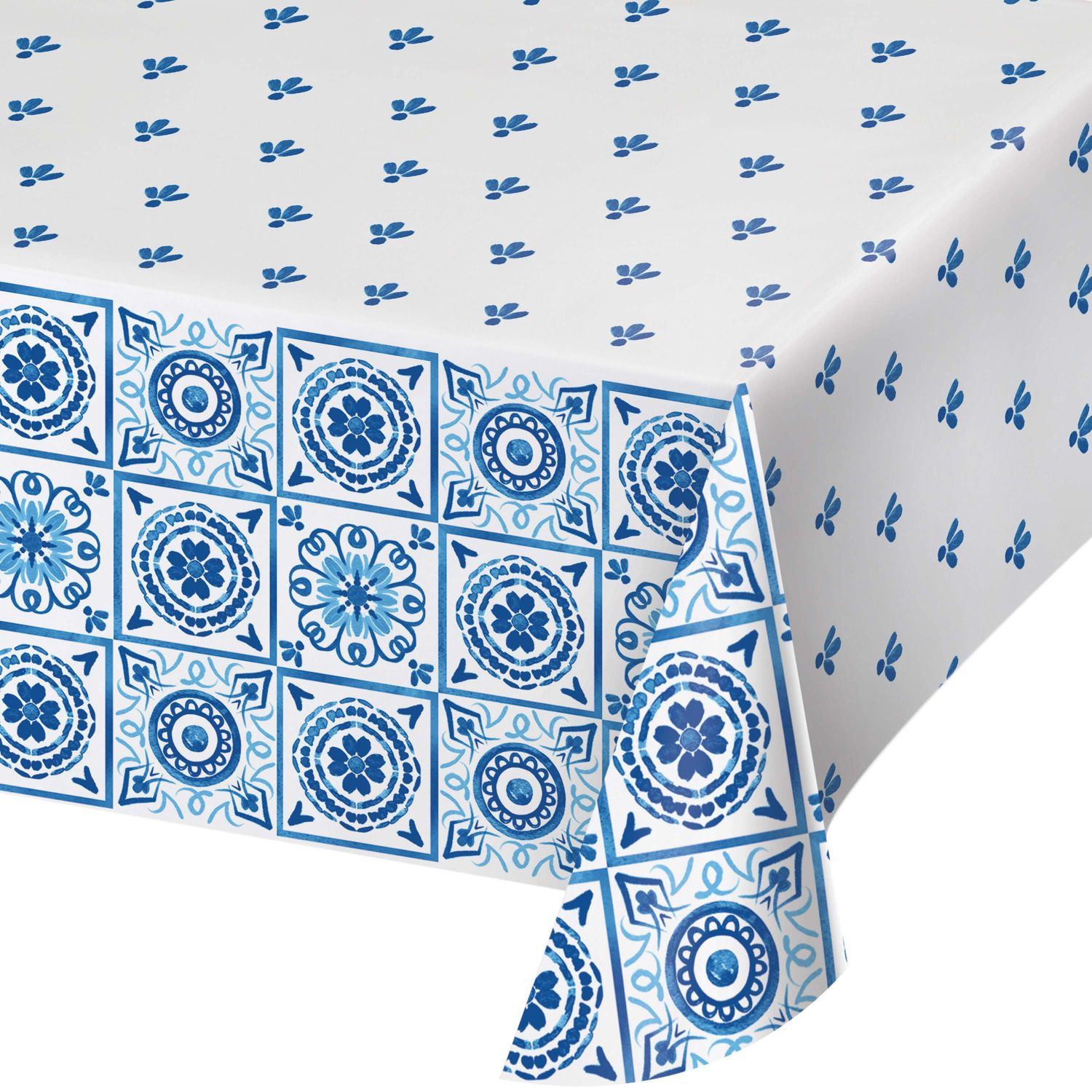 Blue Willow - Paper Tablecover  54&quot;x96&quot;