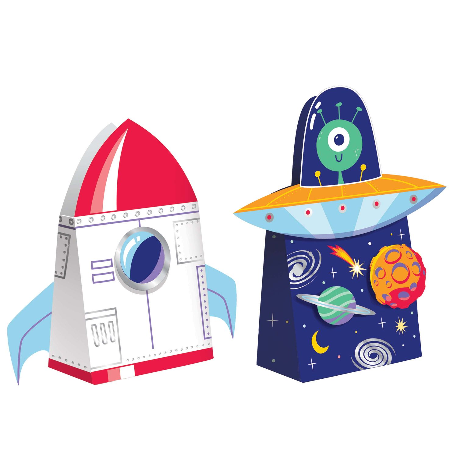 Space Adventures - Treat Bag w/ Attachments 6ct