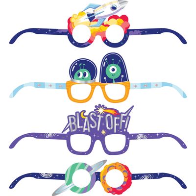 Space Adventures - Paper Glasses 4ct