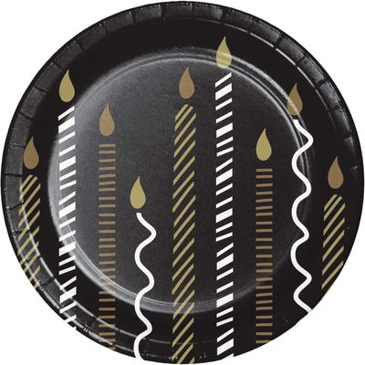 Golden Wishes - 7&quot; Dessert Plate 8ct