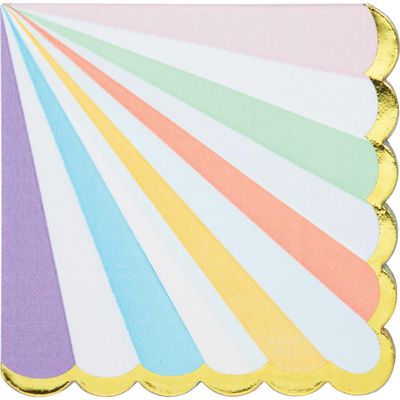 Pastel Celebrations - Scalloped Luncheon Napkin 16ct