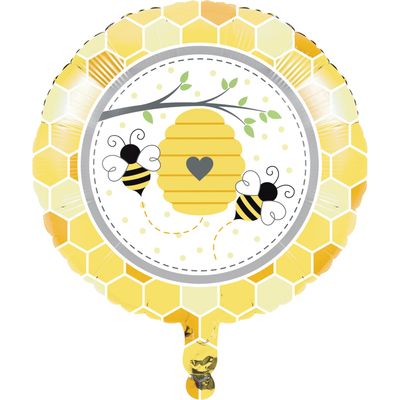 Bumblebee Baby - 18&quot; Helium Filled Foil Balloon, Ribbon