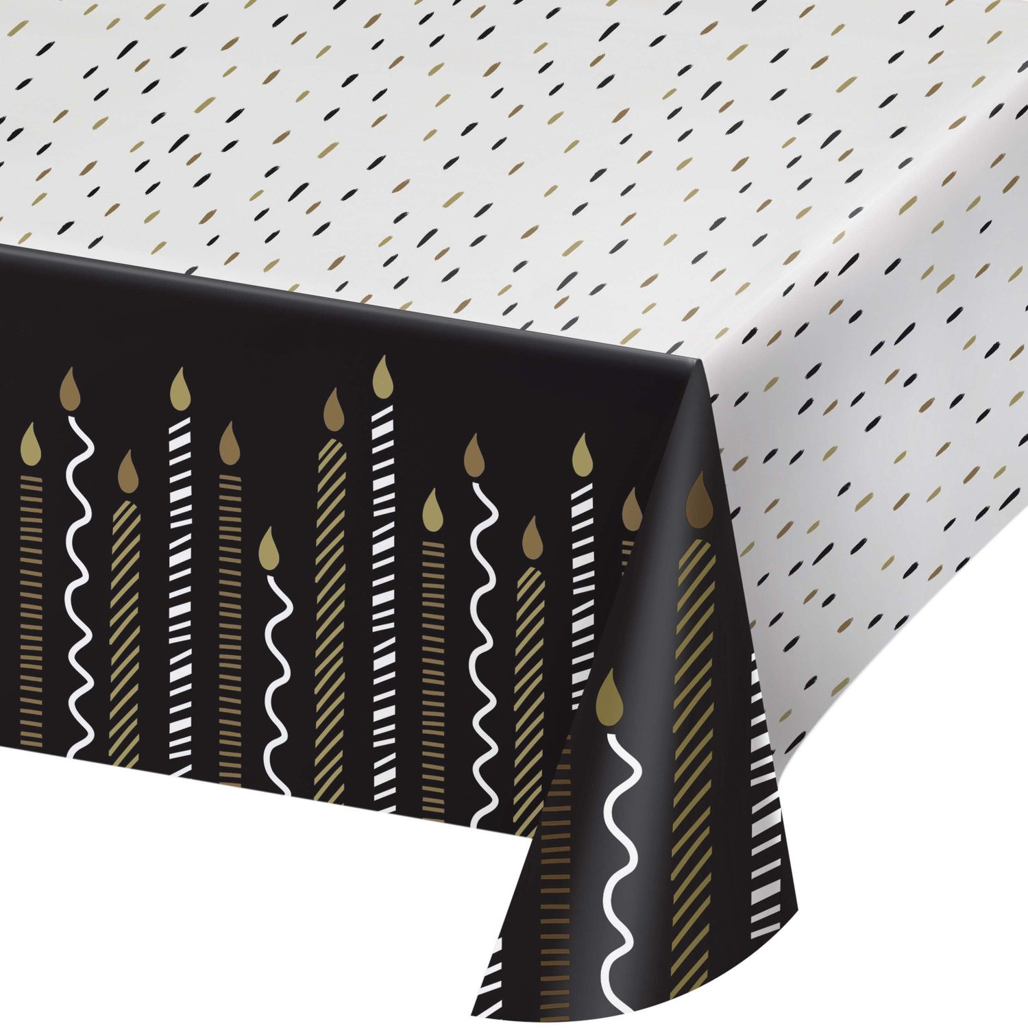 Golden Wishes - Paper Tablecover  54&quot;x96&quot;