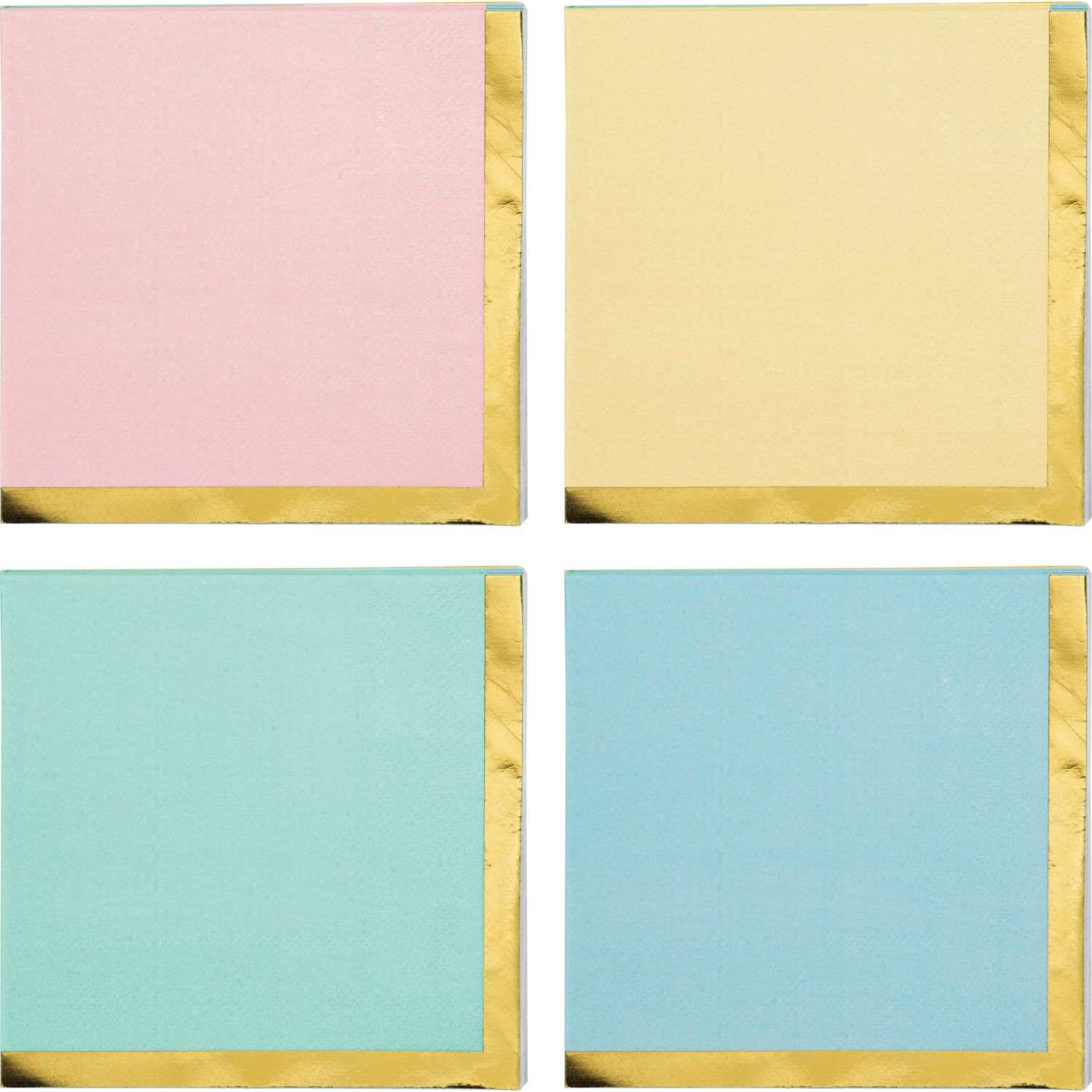 Pastel Celebrations - Bev Napkin Assorted 16ct