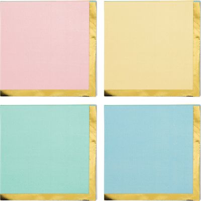 Pastel Celebrations - Bev Napkin Assorted 16ct