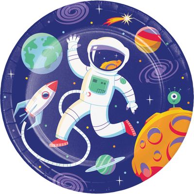 Space Adventures - 7&quot; Dessert Plate 8ct
