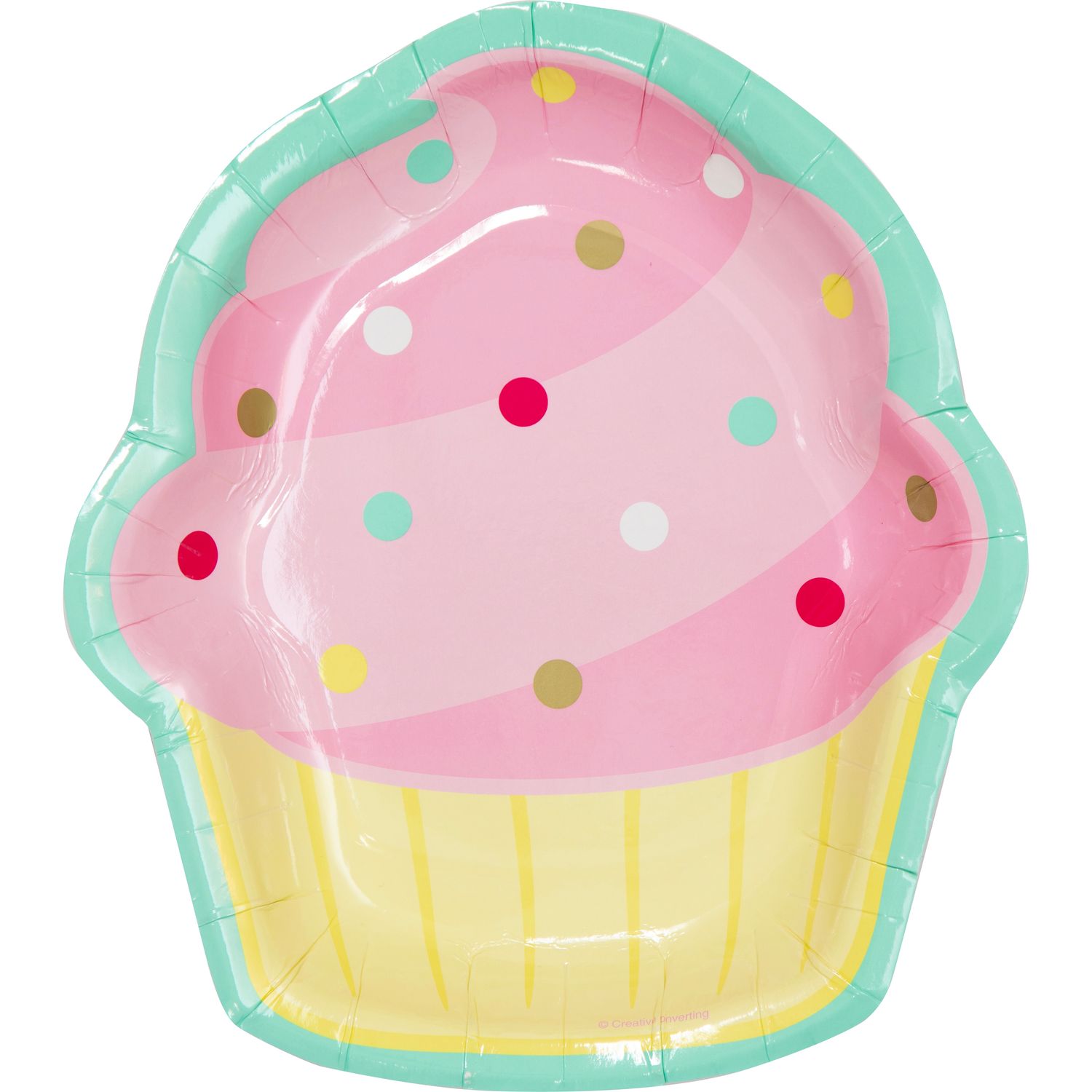Bakery Sweets - Cupcake Shaped Plate 8ct