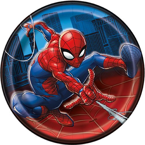 Spider-Man - 7&quot; Dessert Plate 8 Ct
