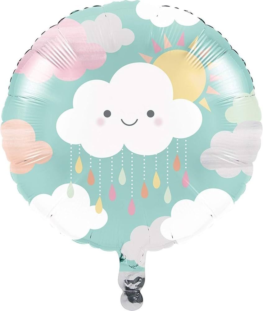 Sunshine Baby Shower - 18&quot; Helium Filled Foil Balloon, Ribbon